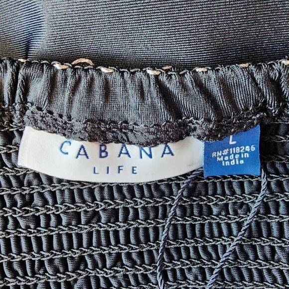 New Cabana Life Womens Large Dress Essentials UPF 50+ Black Metallic Coverluxe - Picture 8 of 13